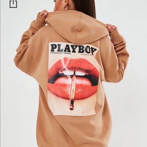 Playboy x missguided Oversized Hoodie Dress